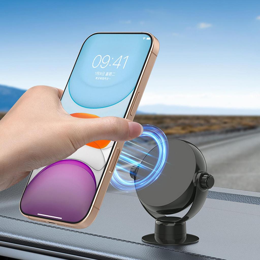 Magnetic Car Phone Holder 360 Rotation Mobile Phone Support Vehicle Navigation Holder For Car Truck SUV RV Vehicle Dashboard