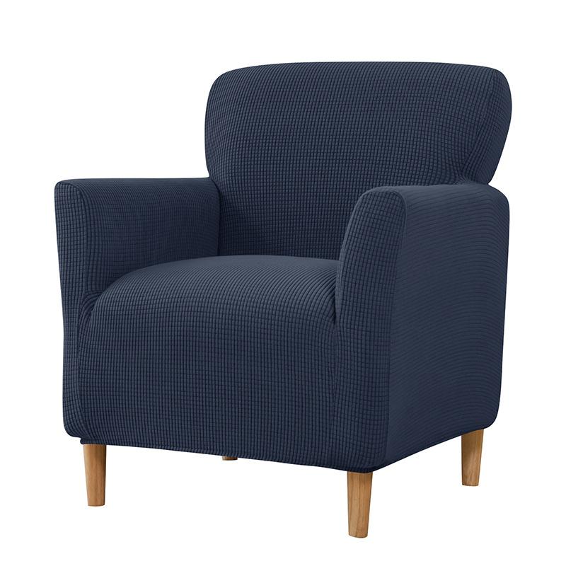 

1Pc Jacquard Armchair Cover Removable Stretch Tub Arm Chair Slipcover Solid Elastic Single Sofa Slipcovers For Study Bar Counter One seater