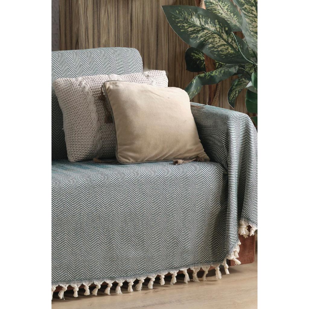 Natural Sofa Cover Ecru Covering The Arms 180x300