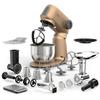 Robot pâtissier multifonction Sencor STM 7630RS Gordon - Pétrin et hachoir à viande - Bol inox 5,5 L - Moteur 1500 W - Champagne