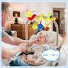 Baby Crib Hanging Rattles Toys-Infant Baby Worm Crib Bed Around Rattle Bell Cartoon Insect Spiral Hanging Toy with Ringing Bell for Infant BedStroller