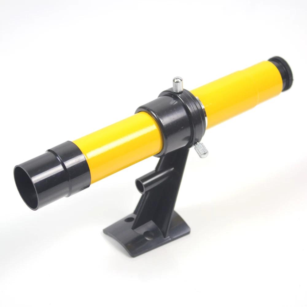 Orion Astronomical Telescope 5 X24 Finderscope Yellow with Bracket