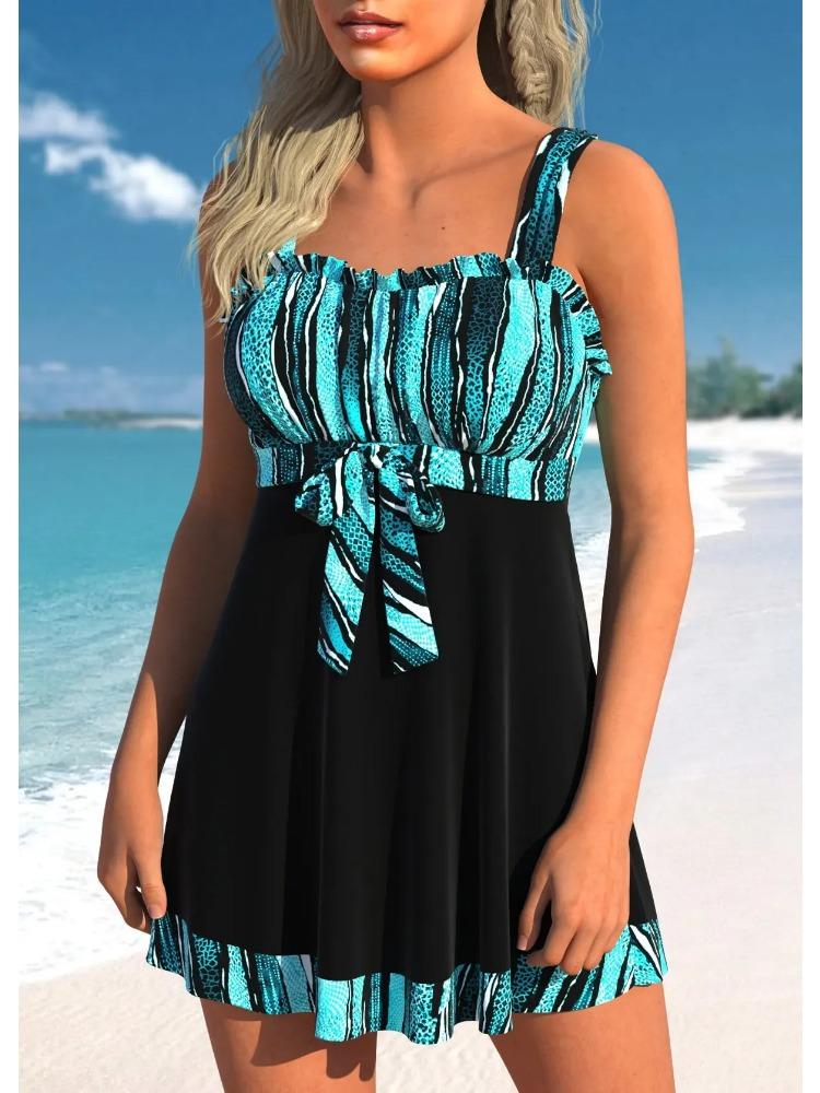 

Новый летний высококачественный бикини черно-белый 3D печатный женский сексуальный бант с завязкой праздничный модный пляжный купальник S-5XL 5XL