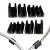 10pcs Chair Leg Pad Damper Stool Anti-Front Tilt Pipe Clamp U Shaped Floor Glides Tubing Caps Tube Rear Pad Floor Protector