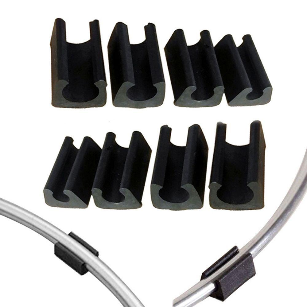 10pcs Chair Leg Pad Damper Stool Anti-Front Tilt Pipe Clamp U Shaped Floor Glides Tubing Caps Tube Rear Pad Floor Protector
