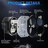 2PCS Led Motorcycle Spotlights Two-Color Lens Off-Road Vehicle Work Lights Motorcycle Spotlights Modified Led Lights