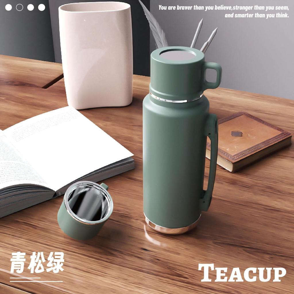 Thermos cup, tea separation cup, men's business large-capacity stewed tea, water cup for making tea