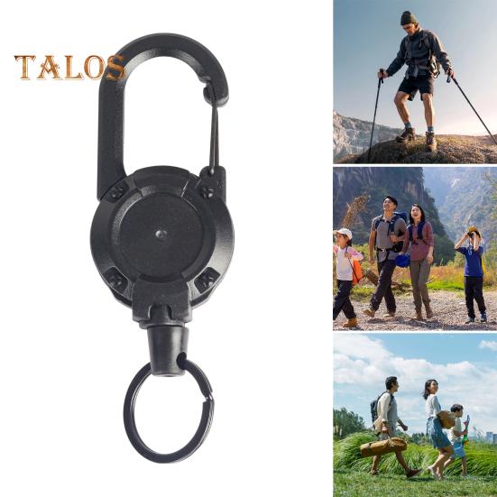 2 szt. Wytrzymały wysuwany brelok do kluczy, identyfikator, wielofunkcyjne narzędzie, klips karabinkowy, klucze, identyfikatory, taktyczny zwijak ID z wysuwanym sznurkiem