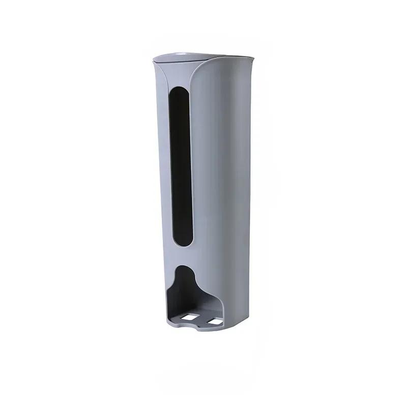 

Удобный бытовой кухонный ящик для хранения мусорных пакетов, выдвижной пластиковый коллектор, настенный органайзер для нижнего белья и носков серый