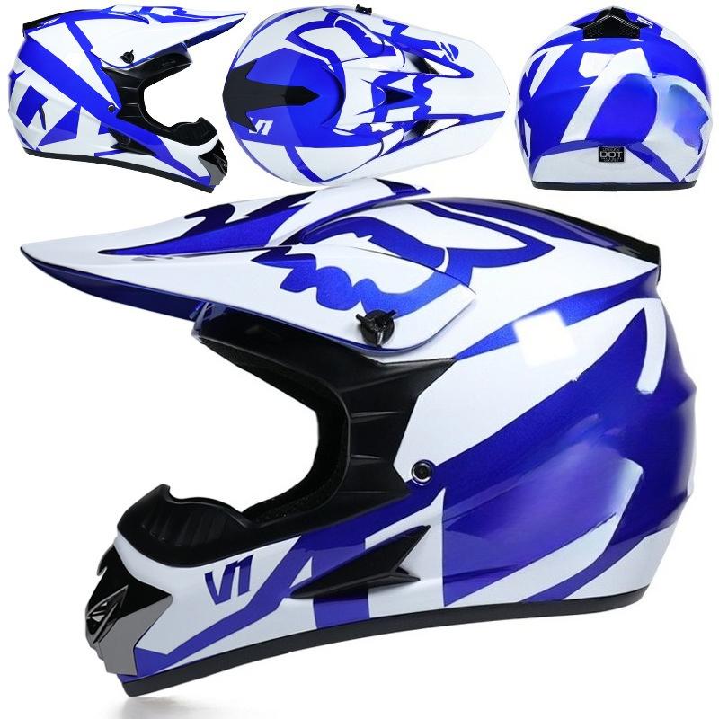 Four Seasons Motorcycle Off-road Helmet for Men and Women, Electric Bike Helmet, Mountain Bike Off-road Helmet, Racing Speed Descent Pedal
