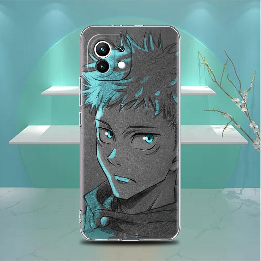 Przezroczyste Etui Do Xiaomi Mi Poco X3 NFC M3 Pro F3 F1 11 Lite 12 Note 10 11T 9T Przezroczysta Osłona Telefonu Jujutsu Kaisen