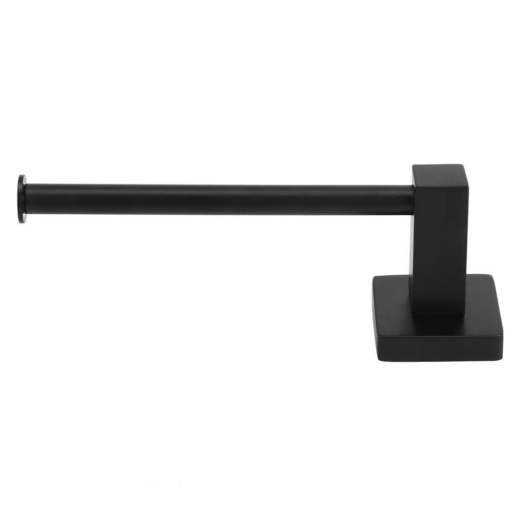 Wall Mount Toilet Paper Holder Bathroom Tissue Holder Paper Roll Dispenser Black