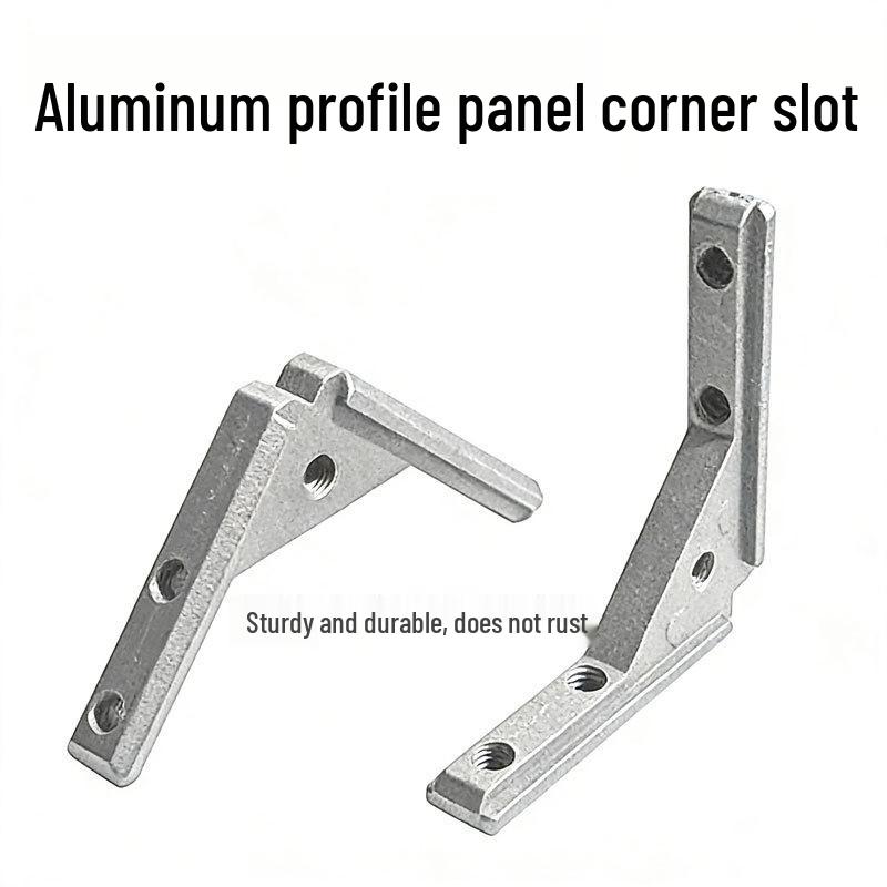 L-Shaped Aluminum Profile Corner Bracket for 2020/3030/4040 Panels and Wood Boards