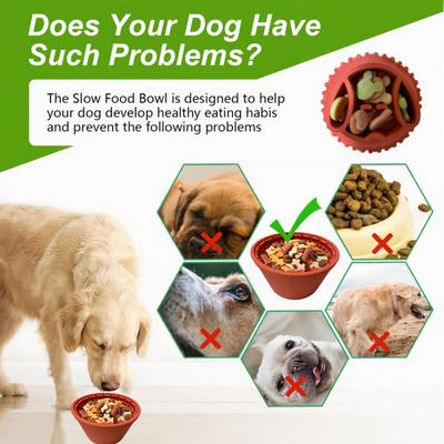Dog Slow Feeder Lick Bowl Promotes Healthy And Calm Eating Textured Silicone Dog Bowl with Suction Cup for All Dog Sizes Grooming And Mealtime