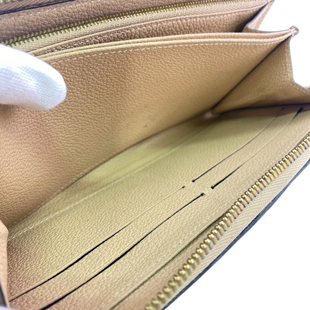LOUIS VUITTON M69034 Zip Around Monogram Unplant Monogram Ann Platt Zippy wallet Purse beige Monogram Ann Platt Used