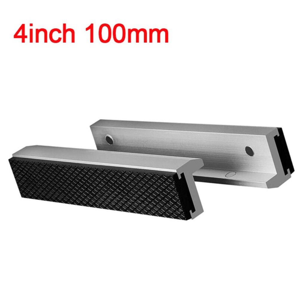 Universal Fit Silver Vise Jaws Multi-Purpose Protector Cover Vice Jaw Covers Strong Magnetic Universal Vice Jaws Metal Vice