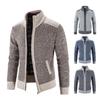 Reißverschluss Herren Strickjacke mit Tasche Polyester Präzise Detaillierung Herren Pullover für Dating-Kleidung