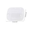 10Pieces Square Mini Clear Plastic Organizer Storage Box Containers with Hinged Lids for Small Items Stud Earring Rings