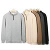 Men's Quarter Zip Stand Collar Sweatshirt Casual Pullover