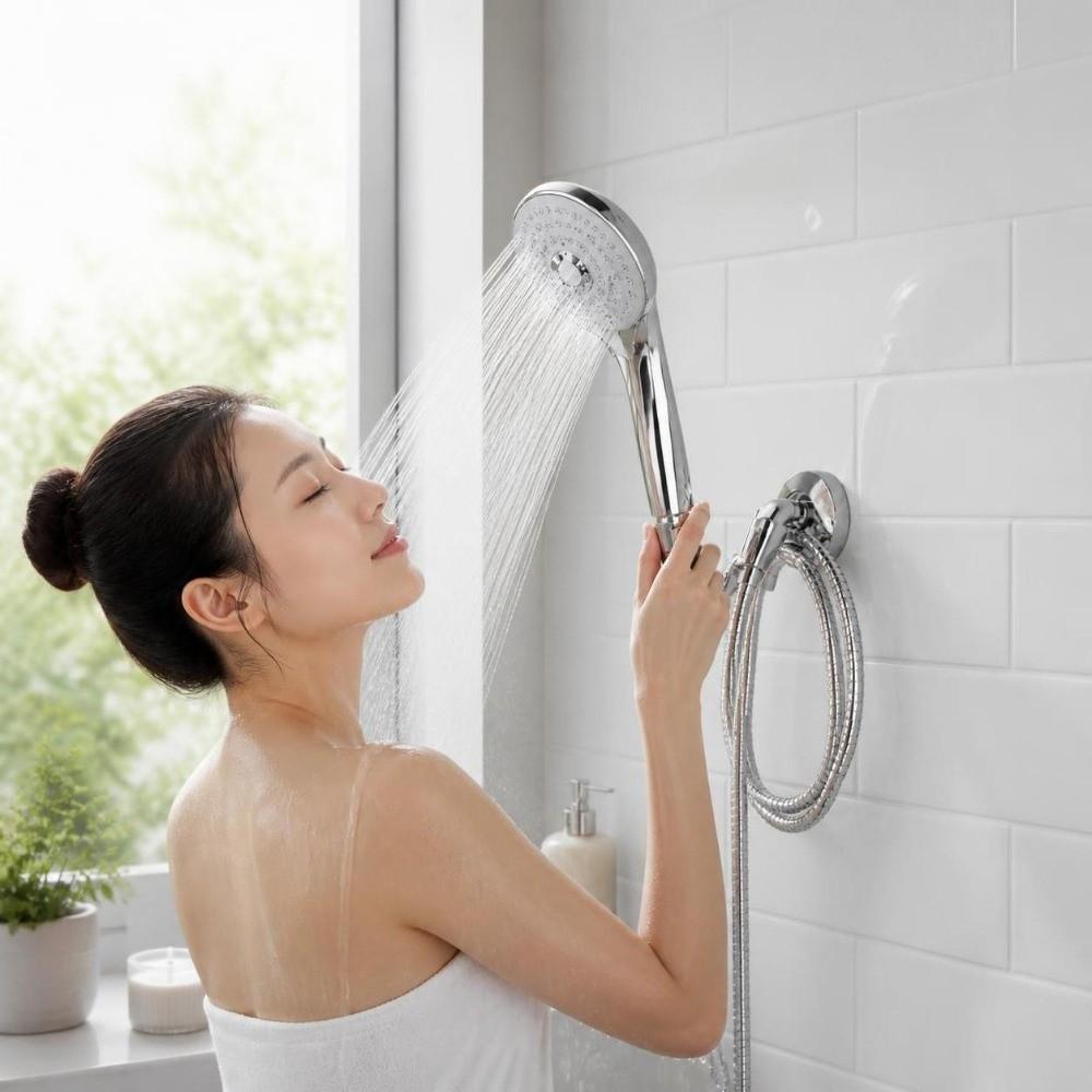 2 Pack Chrome Finish Shower Hose Replacement 150cm Flexible Shower Hose  Bathing