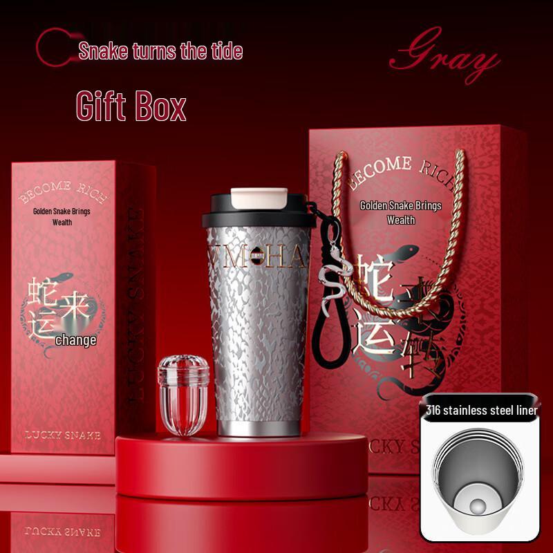 OLOEY 316 Stainless Steel Ceramic Lined Insulated Mug