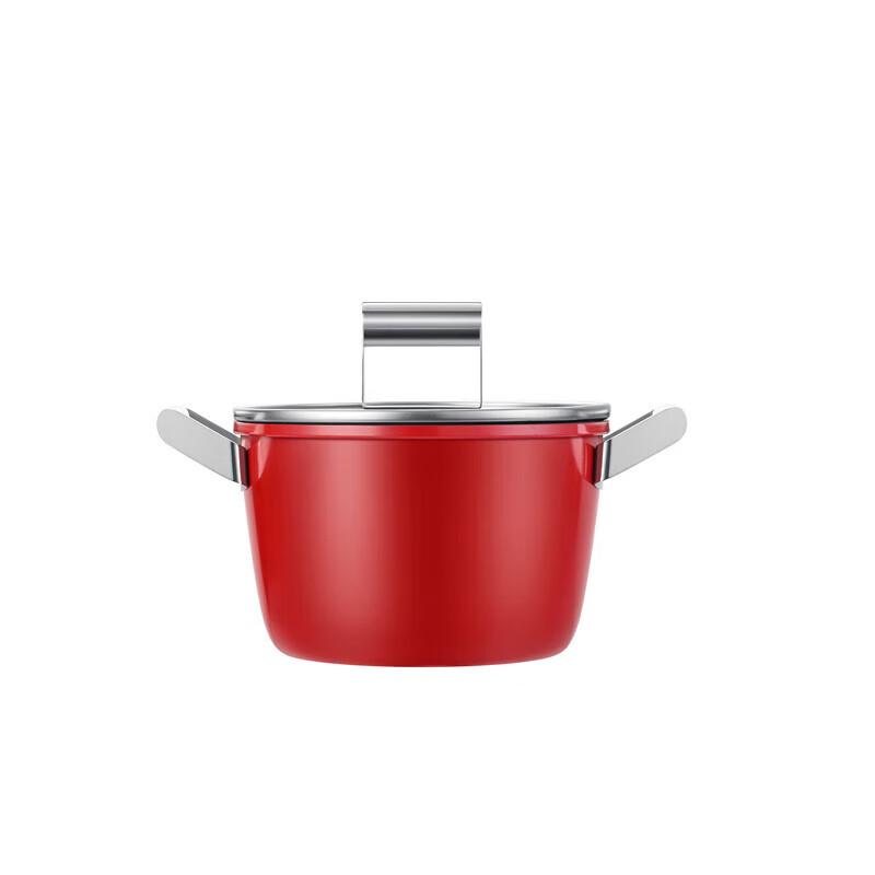 Deshilang Red 3-Piece Non-Stick Iron Cookware Set
