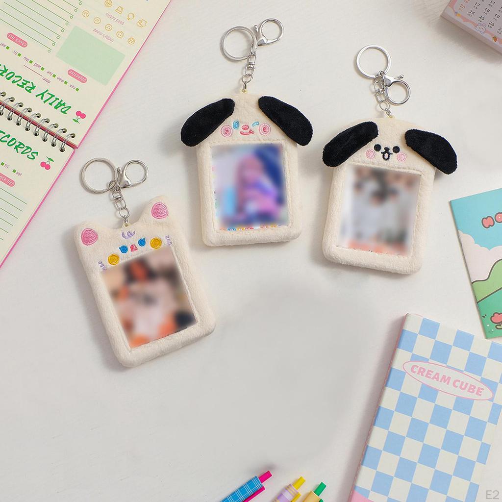 Plush Photocard Holder Protective Case Pendant Sleeve Stationery for Shoulder Picture