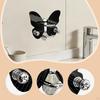 Acrylic Wall-Mounted Hairbrush Holder, Comb Rack, Elegant Butterfly-Shaped Organizer for Hair