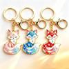 Enamel Luxury Keychain High-End Metal Pendant Bag Charm Blessing Charm