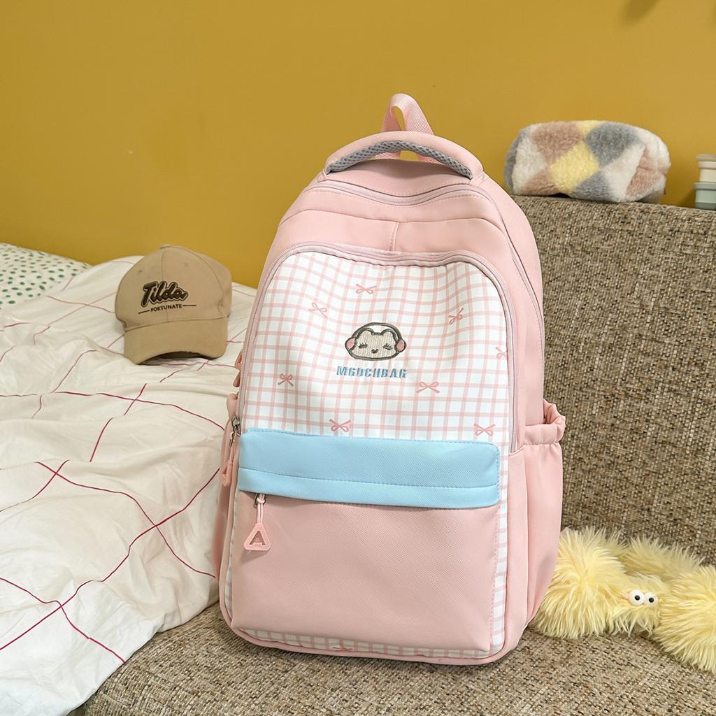 Schoolbag Japanese Ins Backpack College Wind Large Capacity Multi-compartment Lightweight Student School Bag Female College Student Travel Backpack