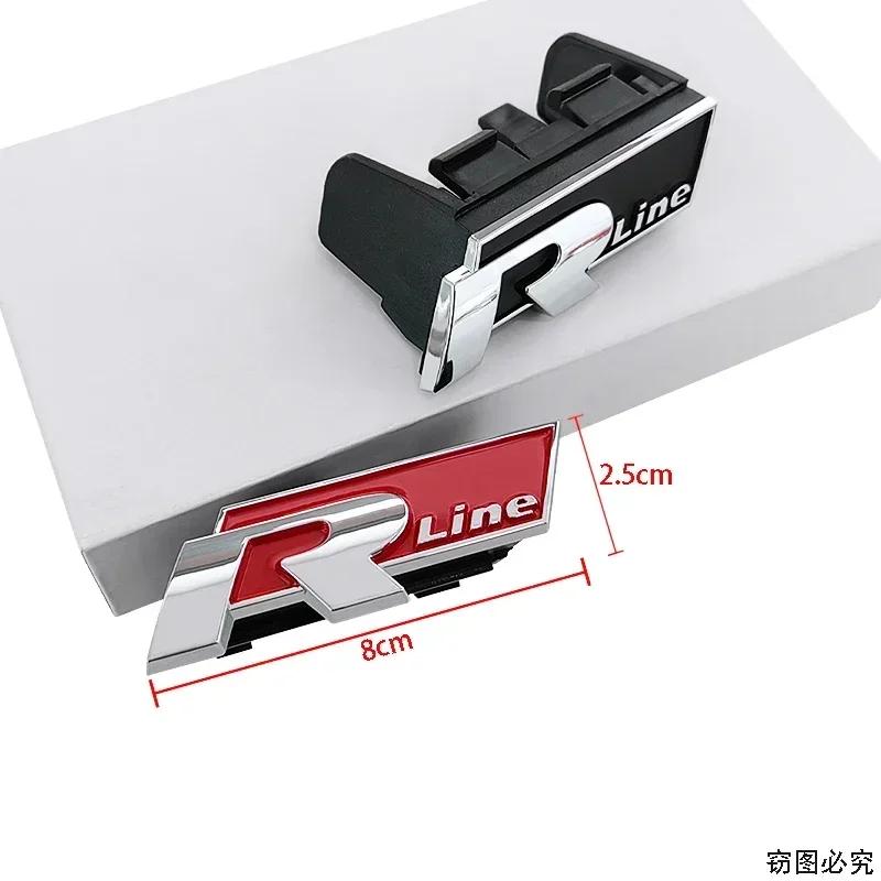 2026 Caldo Per VOLKSWAGEN VW ABS Emblema Distintivo Griglia Anteriore Auto per Volkswagen Golf R Rline Tiguan Touareg Polo GTI CC Passat R36 S