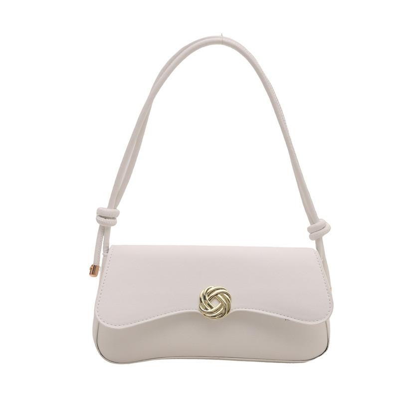 Fashionable Chic Pu Leather Baguette Bag For Women Stylish Shoulder Crossbody Handbag