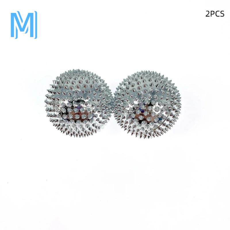 1 Pair Yoga Fitness Ball Durable Spiky Massage Ball Trigger Point Sport Fitness Hand Foot Pain Relief Magnetic Therapy Massager