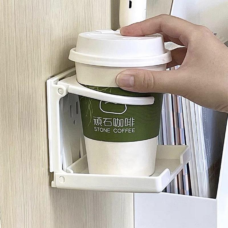 

Table Cup Holder Multifunctional Beverage Holder Water Cup Storage Rack Coffee Cup Beverage білий
