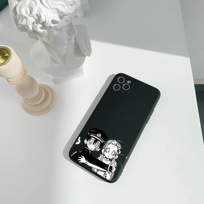 Cute H-HaNako Kun Phone Case For IPhone 11 12 13 Pro Max X XR XS Max 6 6S 7 8 Plus SE 2022 Liquid Square Color Phone Cover