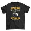 École contre. Pêche - Le Dilemme Ultime'' T-Shirt Drôle Hommes Femmes Haut avec École et Pêche