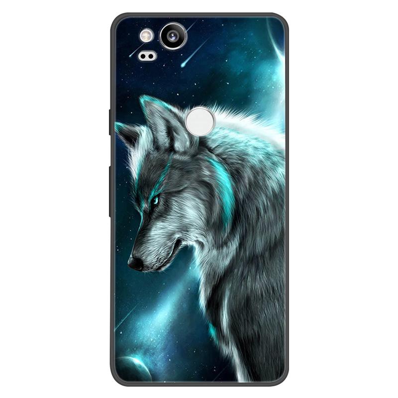 For Google Pixel 2 Case Soft Black Silicone Bumper Butterfly Phone Cover for Googe Pixel2 2XL Pixel2XL 2 Cases Fundas Coque