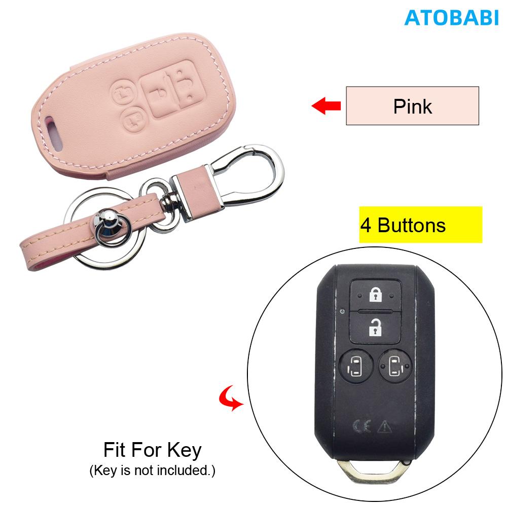 

Leather Car Key Case For Maruti Suzuki New Swift Dzire Baleno Ertiga Wagon R SX4 ALTO Vitara Auto Remote Fob Cover Protector Bag