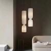 Danish Designer Cylindrical Shape Silk Pendant Lamp for Living Room Duplex Villa Loft Staircase Decor LED Floor Light