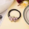 1 Piece Double Heart Elastic Hair Bands for Girls Cute Women's Hair Accessories Fashionable Hair Ties for Kids