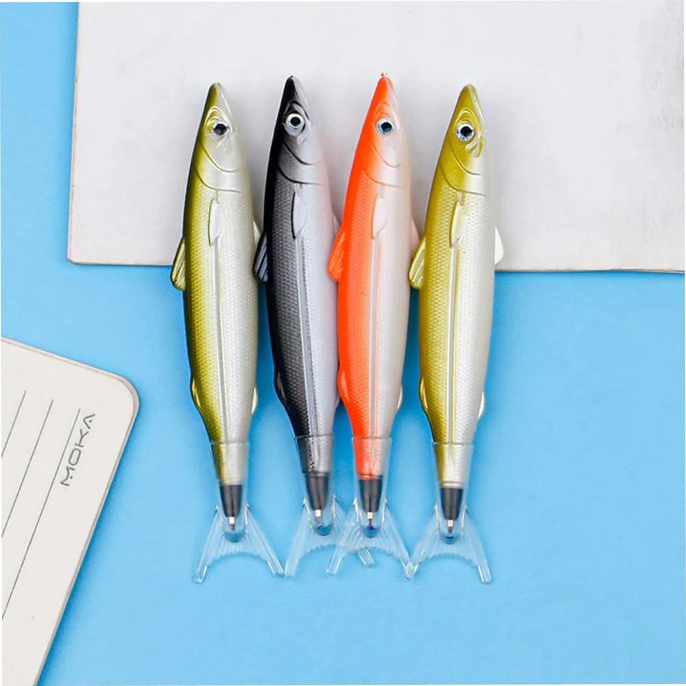 2Pcs Salted Fish Ballpoint Pen The Gift Salt Shape Pen Fish Advertising Ballpoint Pen Fish Party Favors Fishing Party Decoration