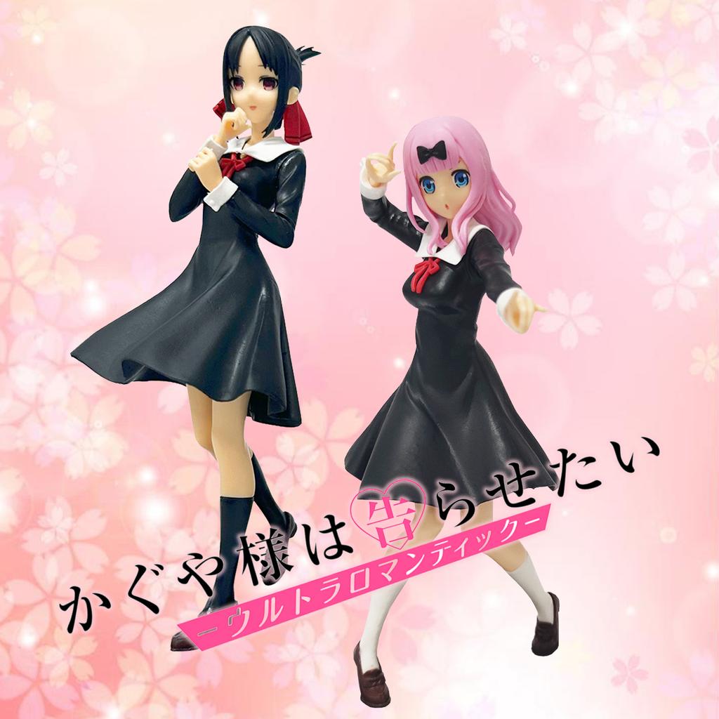 18cm Kaguya-sama Love Is War Anime Figure Shinomiya Kaguya Fujiwara Chika PVC Action Figure Collectibles Model Toy for Gift