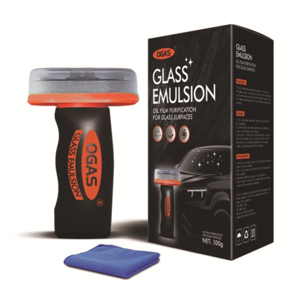 

100g Glass Oil Film Remover With Towel Windshield Oil Film Coating Cleaning Paste Scratch-Free Cleaning For Coating Preparation 1pcs