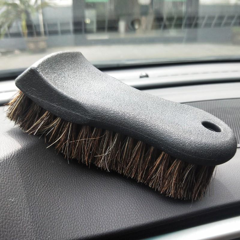 In-Stock Horsehair Auto Interior Brush for Seats, Cushions, Carpets - Long Hair Design