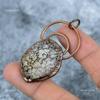 Fancy Natural Pyrite Druzy Copper Electroformed Wife Gift New Pendant Jewelry VP-26
