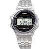 Casio Standard Vintage Unisex Classic Quartz Digital Watch Metal Silver Black A171WE-1A