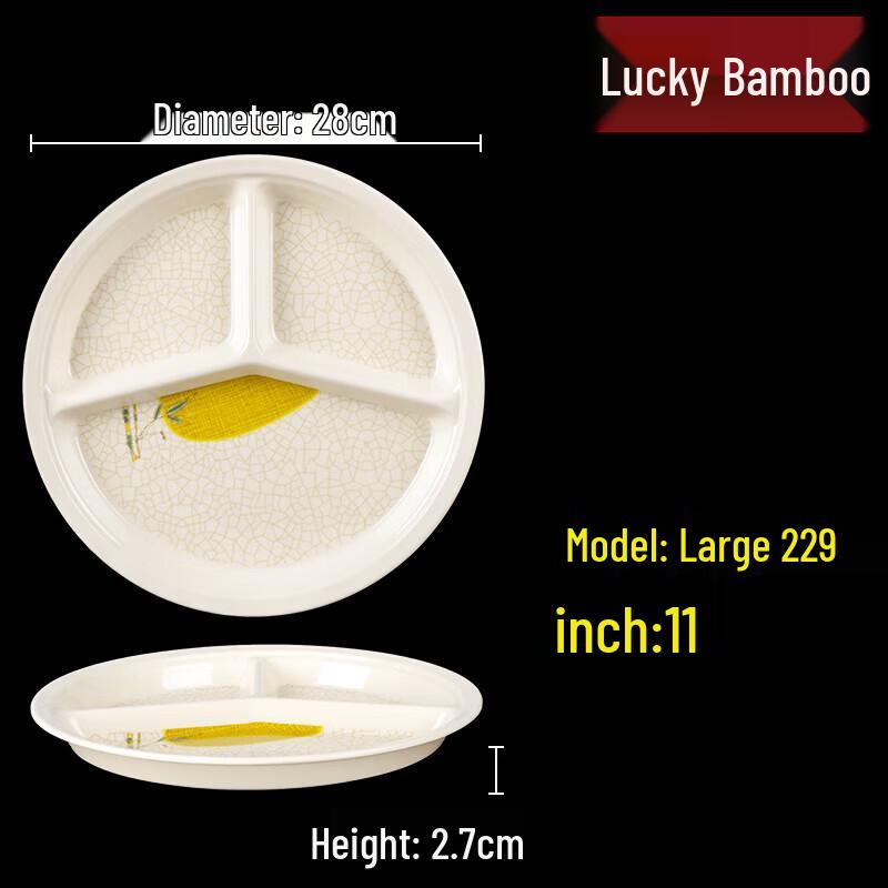 

Melamine Divided Canteen Food Tray