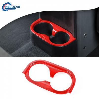 Red Rear Cup Holder Panel Cover Trim Frame Ring for 2007-2010 Jeep Wrangler JK