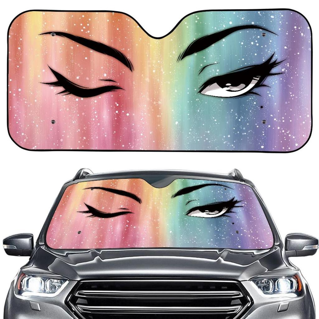 Universal Customizable One-Piece Car Windshield Sunshade