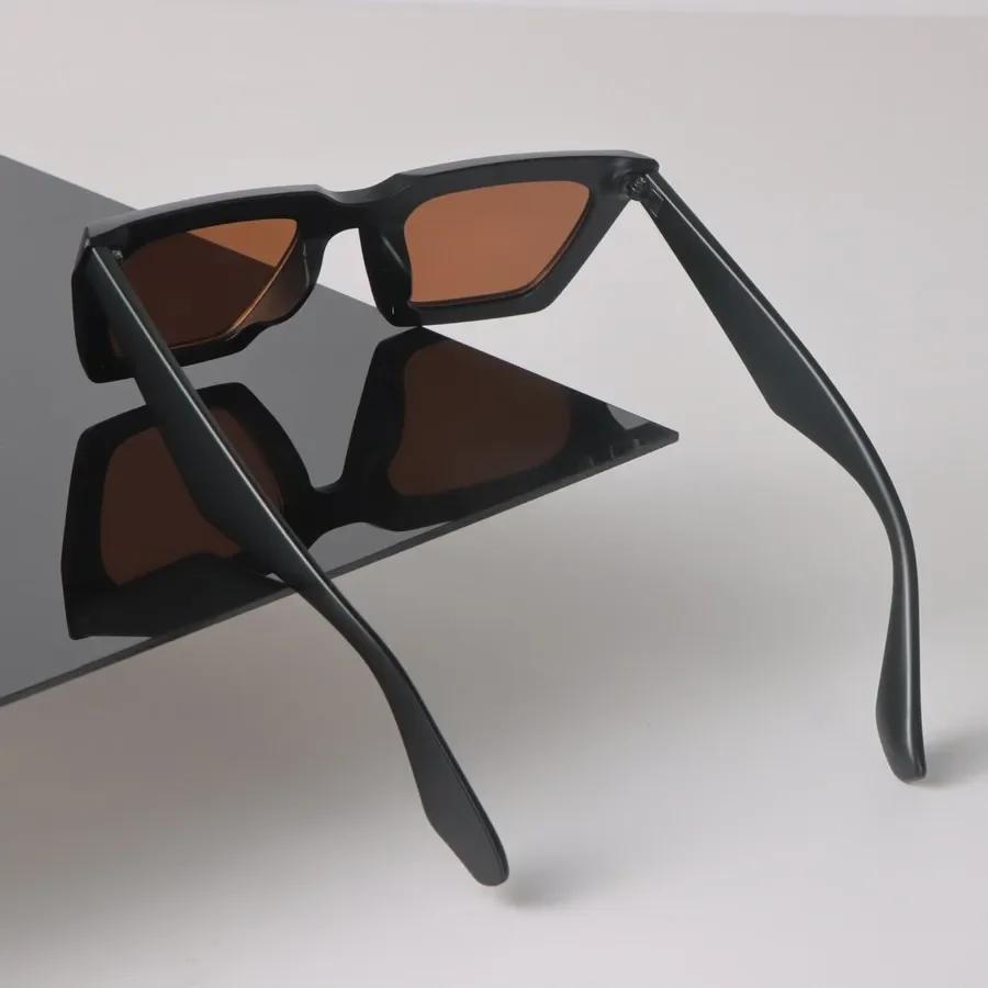 Fashion Sunglasses Women Men Cat Eye Mirror Lens Brand Designer Black Sun Glasses Trendy Eyewear Unisex Square Classic